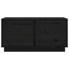 vidaXL Salongbord svart 80x50x40 cm heltre furu