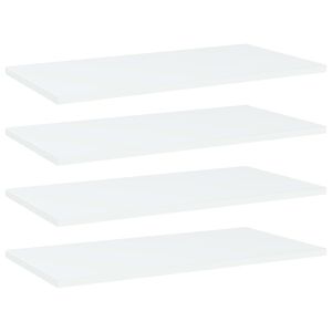 vidaXL Hylleplater 4 stk hvit 60x30x1,5 cm sponplate