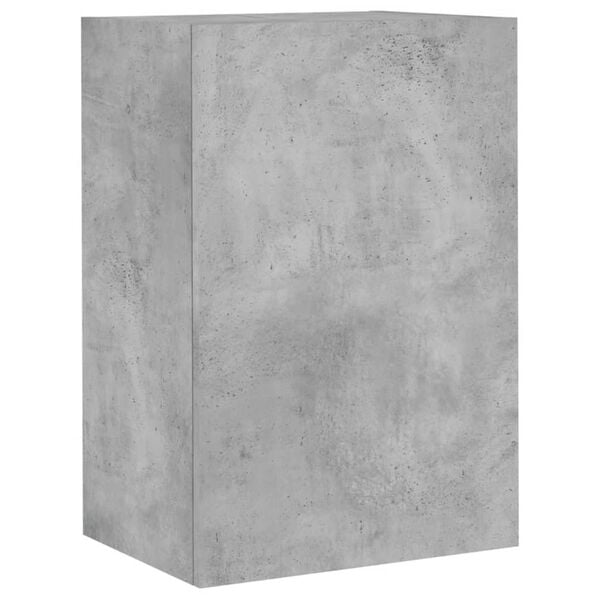 vidaXL Vegghengt TV-benk betonggr&aring; 40,5x30x60 cm konstruert tre