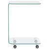 vidaXL Salongbord klart 45x40x63 cm herdet glass