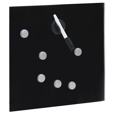 vidaXL Nøkkelskap med magnettavle svart 35x35x5,5 cm