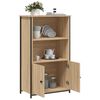 vidaXL Highboard sonoma eik 62x32x103,5 cm konstruert tre