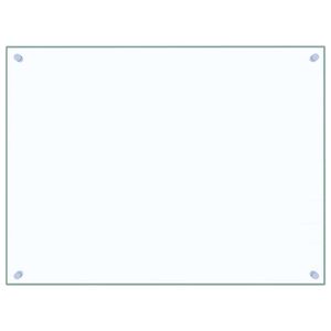 vidaXL Kj&oslash;kkenplate gjennomsiktig 80x60 cm herdet glass