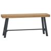 vidaXL Benk 110 cm heltre teak