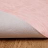 vidaXL Faux Skinnmatte Tafalla Rosa &Oslash; 200 cm Polyester