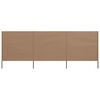 vidaXL Vindskjermer 3 paneler stoff 400x120 cm gråbrun