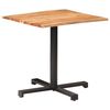 vidaXL Bistrobord med naturlige kanter 80x80x75 cm heltre akasie