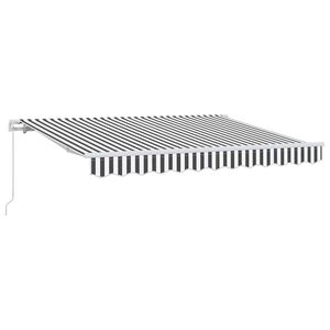 vidaXL Innvendbar Markise Antrasitt 250 x 200 cm stoff