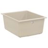vidaXL Vask Beige 370 x 460 mm 80% kvarts og 20% harpiks