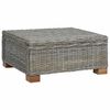 vidaXL Kaffebord GENDT Naturlig Rattan Kubu Gr&aring; 67 x 60 x 30 cm