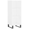 vidaXL Highboard hvit 34,5x32,5x180 cm konstruert tre