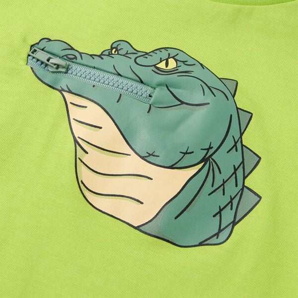 T-skjorte for barn limegr&oslash;nn 140