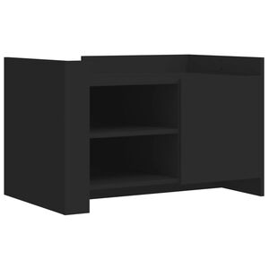 vidaXL Salongbord svart 80x50x50 cm konstruert tre