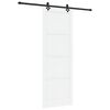vidaXL Skyved&oslash;r Hvit og svart 83 x 232 cm Heltre furu