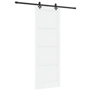 vidaXL Skyved&oslash;r Hvit og svart 83 x 232 cm Heltre furu