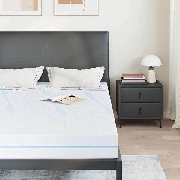 vidaXL Madrass Hvit 160 x 200 cm myk skum