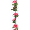 vidaXL Kunstige blomsterkranser 6 stk rødrosa 240 cm