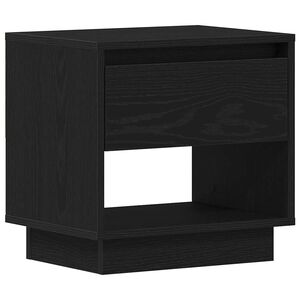 vidaXL Nattbord Svart Eik 45 x 34 x 44 cm Konstruert tre