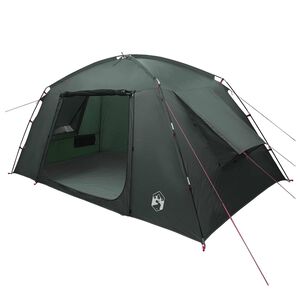 vidaXL Hyttetelt med tak Army gr&oslash;nn 400 x 210 x 180 cm Polyester
