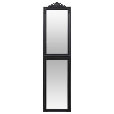 vidaXL Frittstående speil svart 45x180 cm