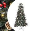 vidaXL Kunstig juletre med 300 LED gr&oslash;nn 240 cm PVC og plast og st&aring;l