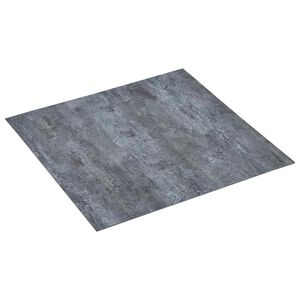 vidaXL Gulvplanker Gr&aring; marmor 5,11 m&sup2; 55 stk. PVC