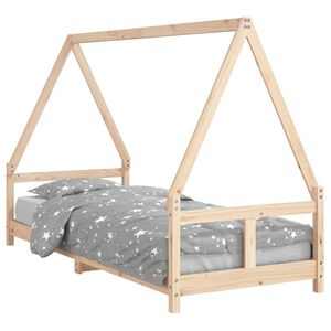 vidaXL Barnesengeramme 80x200 cm heltre furu
