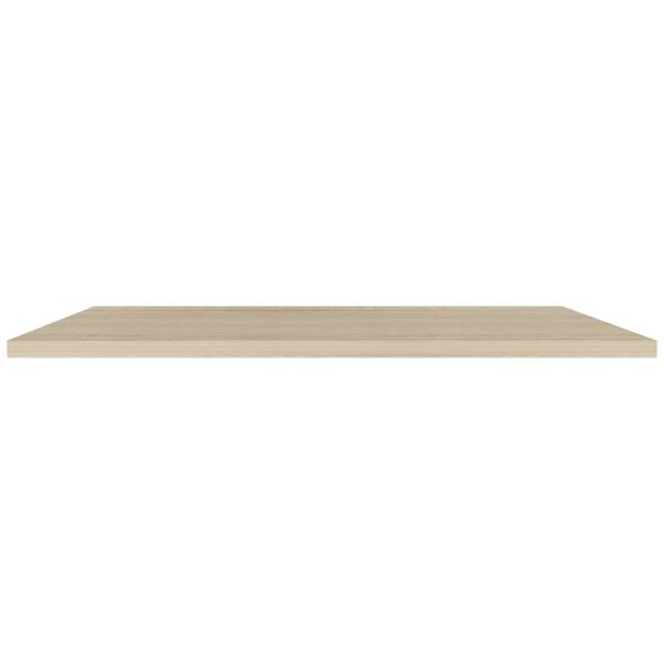 vidaXL Flytende vegghyller 4 stk eik 120x23,5x3,8 cm MDF