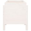 vidaXL Hageplantekasse hvit 62x50x57 cm heltre furu