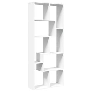 vidaXL Romdeler bokhylle hvit 67x25x161,5 cm konstruert tre