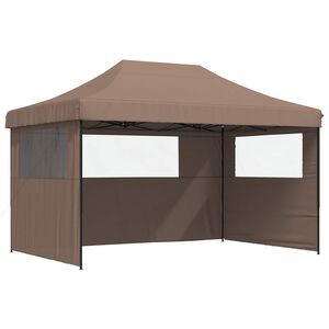 vidaXL Partytelt Brun 292 x 440 x 315 cm Oxford Stoff