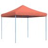 vidaXL Sammenleggbart partytelt pop-up terrakotta 292x292x315 cm
