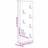 vidaXL Vegghengt kleshenger R&oslash;kt eik 30 x 1,5 x 80 cm Konstruert tre