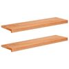 vidaXL Trappetrinn 2 stk. 100 x 25 x 2 cm Lakk Massiv b&oslash;ketre
