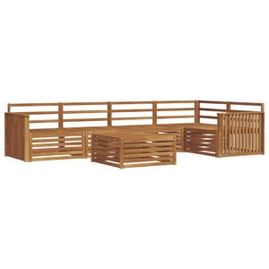 vidaXL Utend&oslash;rs sofa-sett 6 pcs Naturlig
