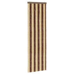 vidaXL Insektgardin Chenille Brun og Beige 56 x 185 cm 100% PP