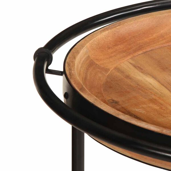 vidaXL Sidebord &Oslash;55x60 cm heltre akasie