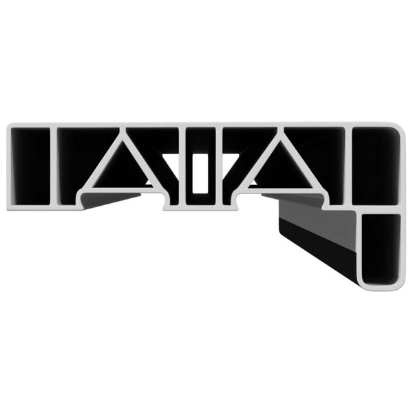 vidaXL Vinduskarmer Antrasitt med treslag 80 x 10 x 4,5 cm PVC