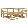 vidaXL Utend&oslash;rs sofa-sett 5 pcs Hvit 59 x 59 x 37 cm Solid akasietre