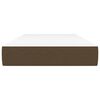 vidaXL Madrass med pocketfj&aelig;r m&oslash;rkebrun 80x200x20 cm stoff