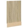 vidaXL Oppvaskmaskinspanel "Lyon" sonoma eik 45x3x67 cm sponplate