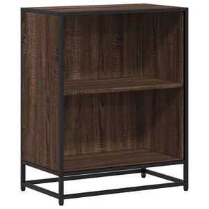 vidaXL Bokhylle brun eik 60x35x76 cm konstruert tre