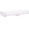 vidaXL Flytende vegghylle hvit 80x23,5x3,8 cm MDF