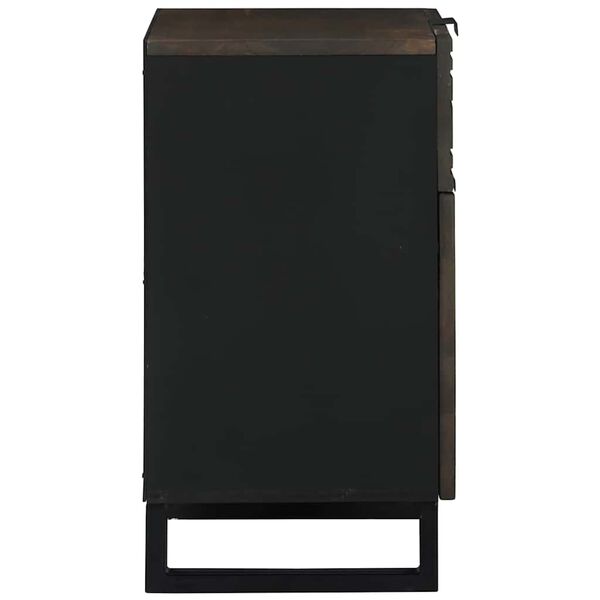 vidaXL Nattbordskap Valn&oslash;tt 50 x 33 x 60 cm Massivt akasietre