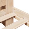 vidaXL Seng med bokhylle uten madrass 75x190 cm heltre furu