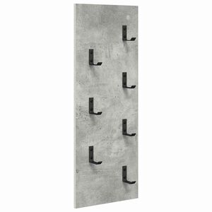vidaXL Vegghengt kleshenger Veggmontert Betonggr&aring; 30 x 1,5 x 80 cm