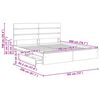 vidaXL Seng med Oppbevaring Sonoma eik 180 x 200 cm Konstruert tre