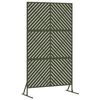vidaXL Personvernsvegg Olivengr&oslash;nn 100 x 50 x 180 cm St&aring;l