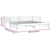 vidaXL Uttrekkbar dagseng heltre furu 2x(90x200) cm