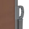 vidaXL Uttrekkbar sidemarkise 160x600 cm brun